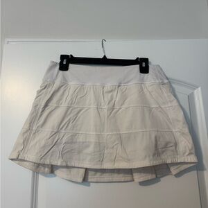 Lululemon athletica women’s pace rival white tennis skirt
